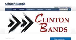 Desktop Screenshot of clintonband.org