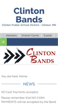 Mobile Screenshot of clintonband.org