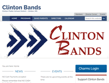 Tablet Screenshot of clintonband.org